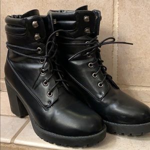 Platform Combat Boots